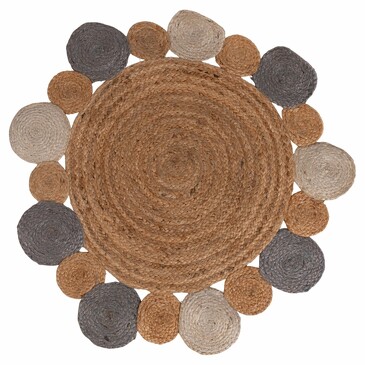 Коврик Simple Jute Stones, ø 90 см Villa D'Este