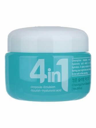 Маска для лица ночная с гиалуроновой кислотой 4 in 1 cheongchun sleeping mask (hyaluronic acid) 70 мл Dr.Cellio