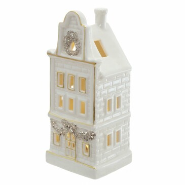Фигурка декоративная Домик с подсветкой 7х6х16 см