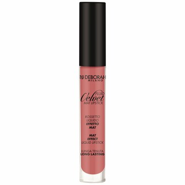 Помада для губ матовая жидкая fluid velvet mat lipstick, тон 02 романтично розовый, 4,5 г Deborah Milano