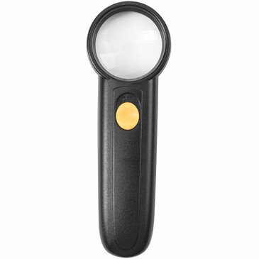 Лупа просмотровая c подсветкой d=37мм увелич. 8 Brauberg