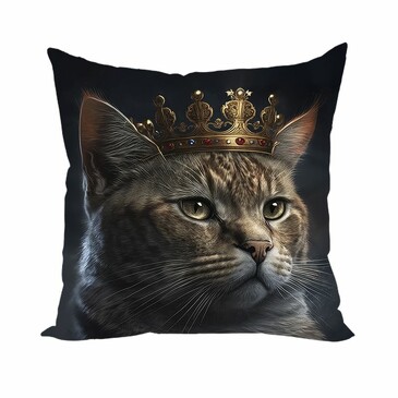 Подушка декоративная Коты-Короли Генри 40х40 см Zaberite