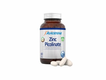 БАД. Пиколинат цинка 25 мг 60 капсул Avicenna