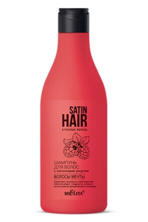 Шампунь малиновым уксусом Волосы мечты. Атласные волосы Satin Hair, 500 мл Bielita