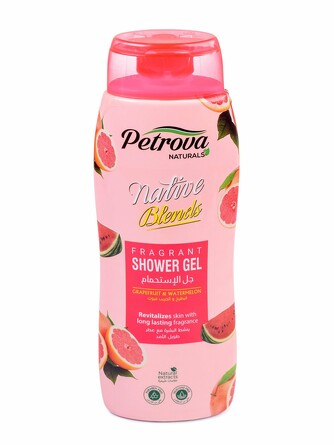 Гель для душа Витаминный коктель - Грейфрукт и Арбуз, 240 мл Petrova