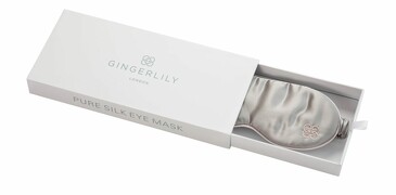 Маска для глаз 21,5х10,5 см Eye Mask Grey Pink Gingerlily