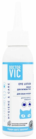Лосьон для гигиены глаз собак и кошек 100 мл Doctor VIC