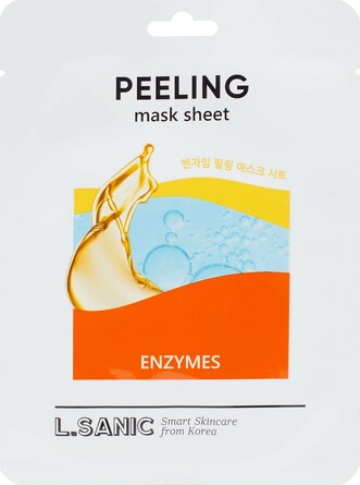 Обновляющая тканевая маска с энзимами, 25мл L.Sanic
