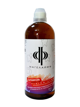 Ополаскиватель для полости рта Elbion Stom. Профилактика пародонтита, стоматита и гингивита, 1000 мл Магелайфф