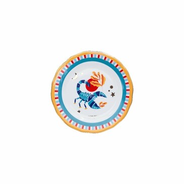 Тарелка пирожковая Zodiac Vibe скорпион 16 см Baci Milano