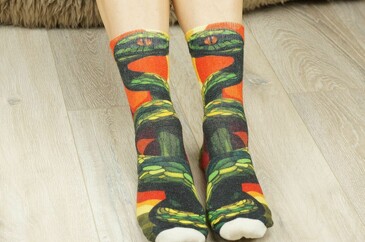 Носки шерстяные Slim Мудрый питон Шерстянки