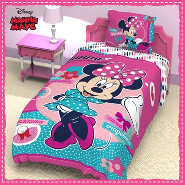 Комплект постельного белья Минни Маус, поплин Disney
