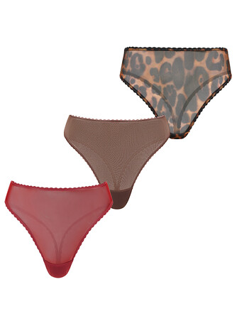 Набор трусики-стринги высокие (3 шт.) Try More