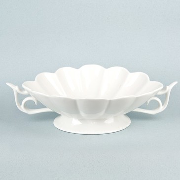 Салатник с ручками на ножке Маршмеллоу 36х24х10, Nouvelle Home