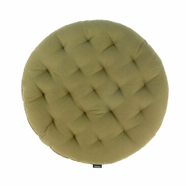 Подушка на стул круглая из хлопка Essential 40 см Tkano