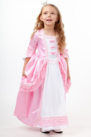 Костюм карнавальный Принцесса (платье, диадема) Пуговка