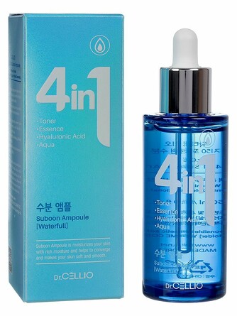 Сыворотка для лица увлажняющая 4 in 1 suboon ampoule (aqua) 50 мл Dr.Cellio