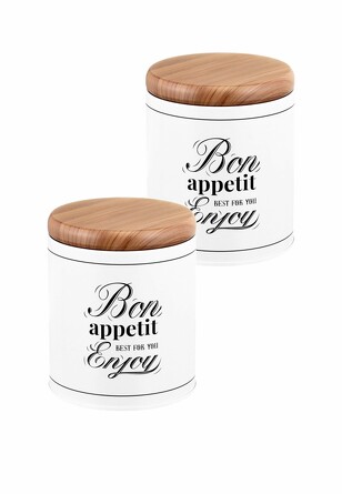 Набор 2 банок для хранения 500 мл, Bon appetit Elan Gallery