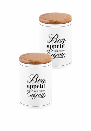 Набор 2 банок для хранения 850 мл. Bon appetit Elan Gallery