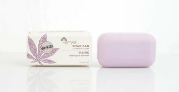 Мыло ароматерапевтическое с маслом семян конопли 250 гр Lavender & Hemp Arya Home