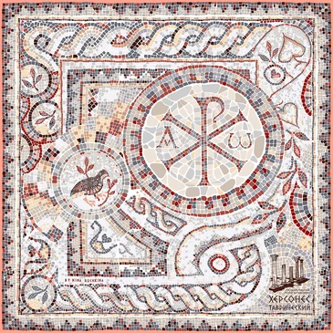 Платок Херсонес, 90x90, Nina Ruchkina