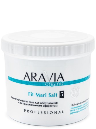 Бальнеологическая соль для обёртывания с антицеллюлитным эффектом Fit Mari Salt 750 г Aravia Organic