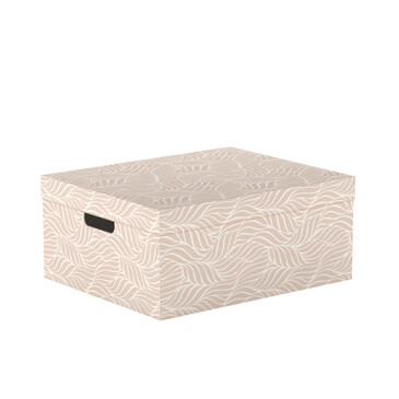 Коробка для хранения складная с крышкой Листья, 28х37х18 см Handy Home