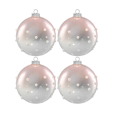 Набор ёлочных украшений из стекла Бусинки (4 шт.), 8x8 см Elan Gallery