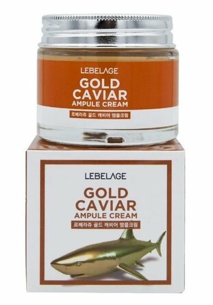 Крем ампульный для лица с золотом и экстрактом икры, 70 мл Lebelage
