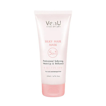 Маска для ослабленных и поврежденных волос Шелк 5 в 1 Silky Hair Mask, 200 мл Von-u