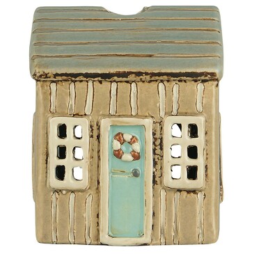 Подсвечник House tealight Lokken beige turquoise door  Ib Laursen