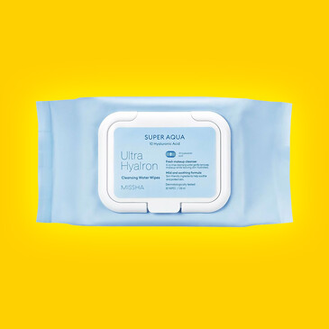 Салфетки для умывания и снятия макияжа Super Aqua Ultra Hyalron (30 шт.) Missha