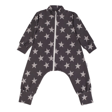 Комбинезон-пижама на молнии легкий Черный Bambinizon