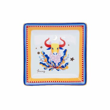Мини-поднос подарочный Zodiac Vibe телец 15х15см Baci Milano