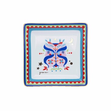 Мини-поднос подарочный Zodiac Vibe близнецы 15х15 см Baci Milano