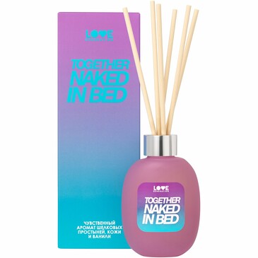 Диффузор для дома Together naked in bed, с фибровыми палочками, 100 мл Love Generation