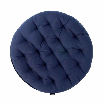 Подушка на стул круглая из хлопка Essential 40 см Tkano