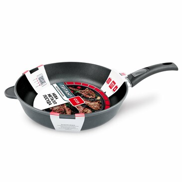 Сковорода антипригарная, литая 28 см (съемная ручка) Титан 480 Нева металл посуда