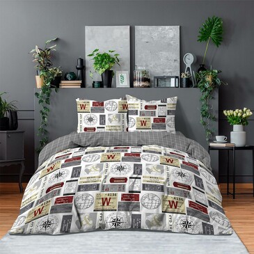 Комплект постельного белья Ньюз (поплин) Bravo