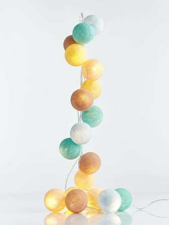Гирлянда из 20 хлопковых шариков (от сети) Lares&Penates