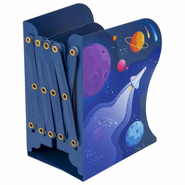 Подставка для книг раздвижная Kids Галактика Brauberg