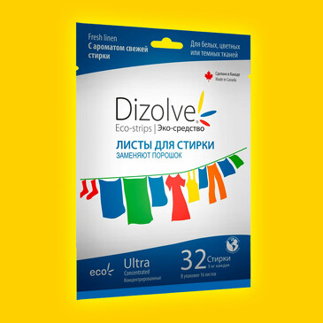 Листы для стирки Dizolve (32 стирки)