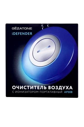 Очиститель воздуха с ионизатором, портативный AP508 iDefender Gezatone