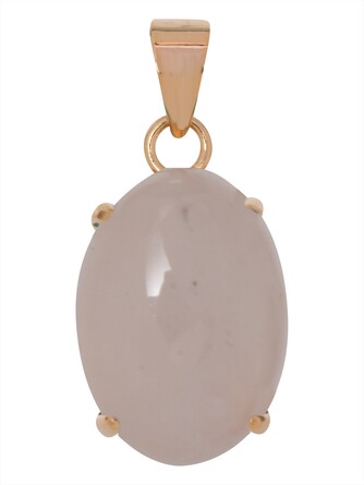 Кулон с розовым кварцем Овал Lotus jewelry