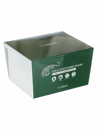 Набор масок тканевых cica soothing mask 30 шт.,  The Saem