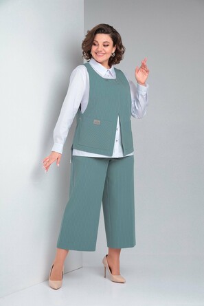 Комплект (блуза, жилет и брюки) Zigzag Style