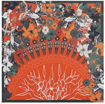 Платок Chamade Kaki 90х90 см Petrusse