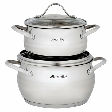 Набор кастрюль (4 пр.: 2,1 л, 3,7 л) Kamille