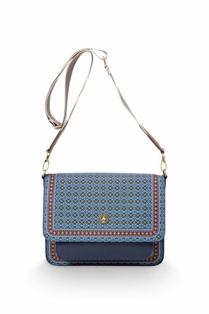 Сумка кросс-боди плоская Clover Blue, 2 л, 25x7x20 см Pip Studio