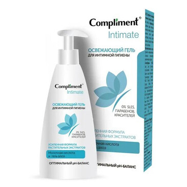 Гель для интимной гигиены освежающий, 250 мл Compliment